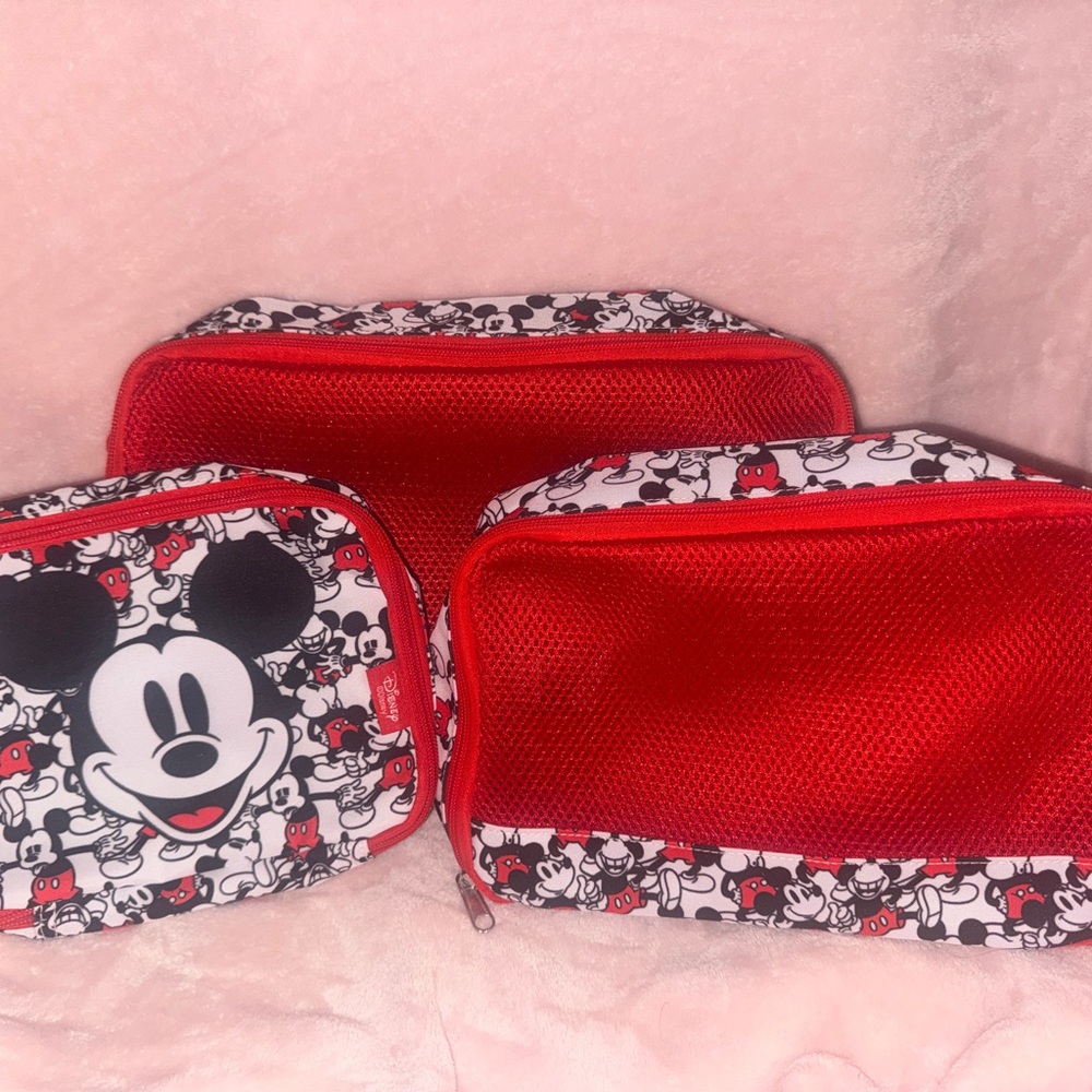 Disney Mickey Mouse Red and Black Kids Bag Set